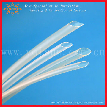 Transparente dünnwandige flexible PVC / Kynar-Schrumpfhülse